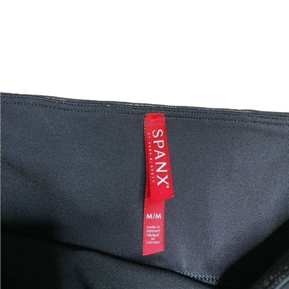 SPANX Faux Leather Leggings Black Size Medium - Picture 7 of 7
